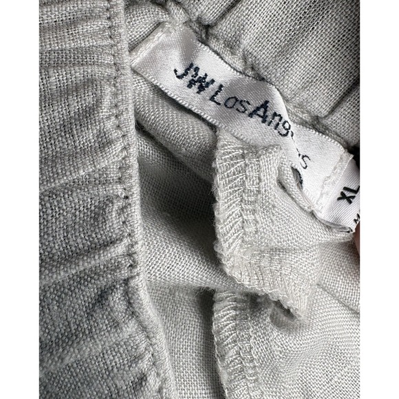 Johnny Was Joya Wide Leg Linen Pants Size XL  Embroidered Floral Bohemian - Picture 7 of 15